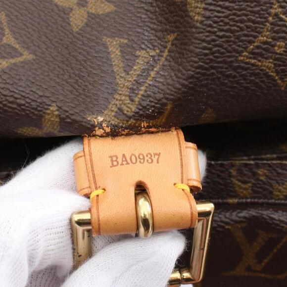 LOUIS VUITTON Brown Monogram Leather Backpack - Picture 6 of 11